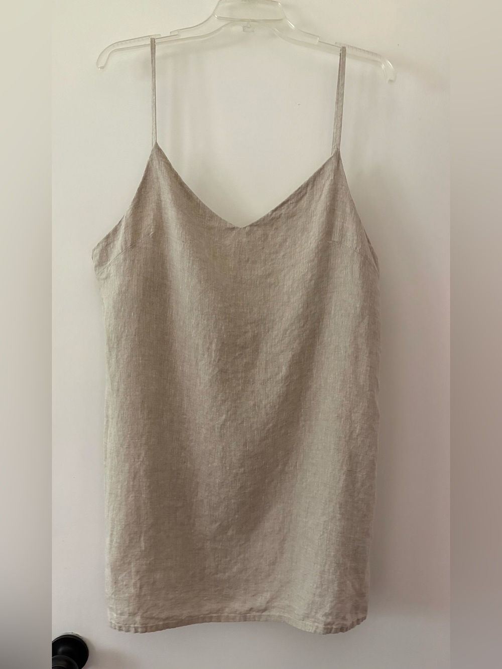 Threads by Bed Threads natural flax linen mini slip dress XL never worn
